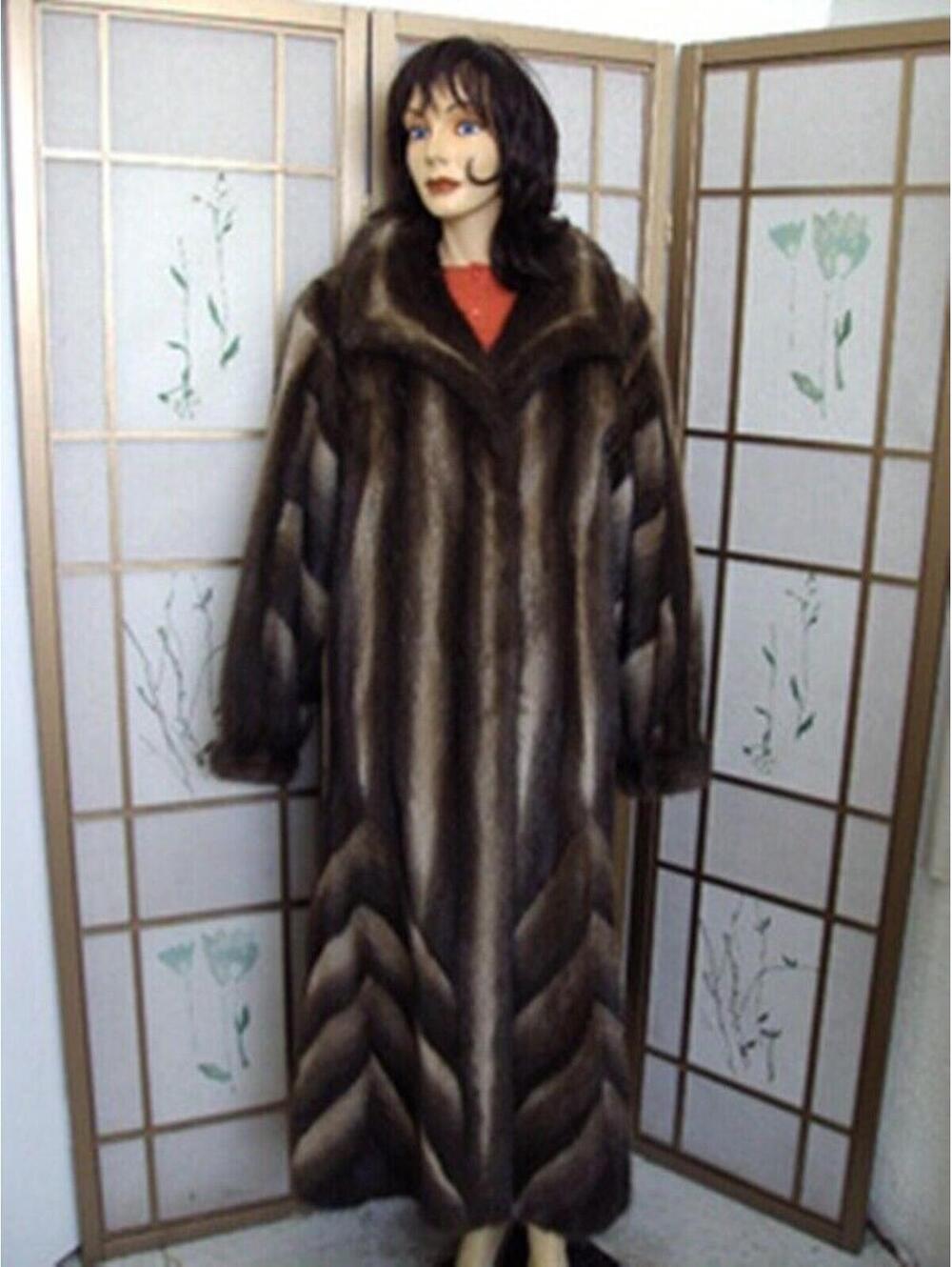 BRAND NEW MUSKRAT FUR COAT WOMEN 10